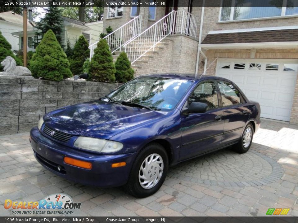 1996 Mazda Protege DX Blue Violet Mica / Gray Photo #2