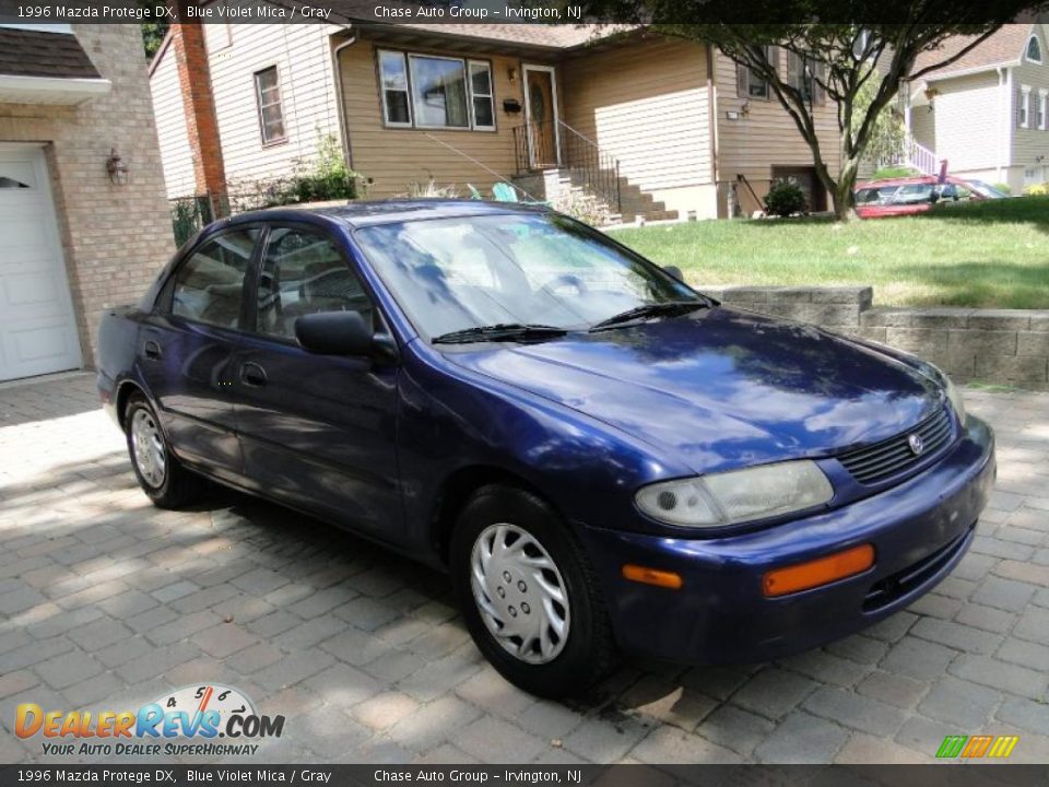 1996 Mazda Protege DX Blue Violet Mica / Gray Photo #3