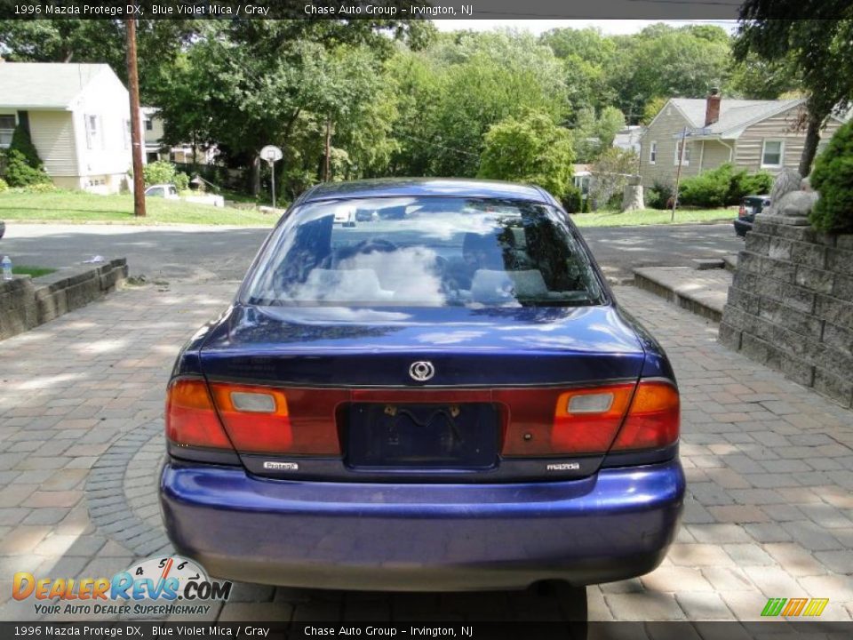 1996 Mazda Protege DX Blue Violet Mica / Gray Photo #5