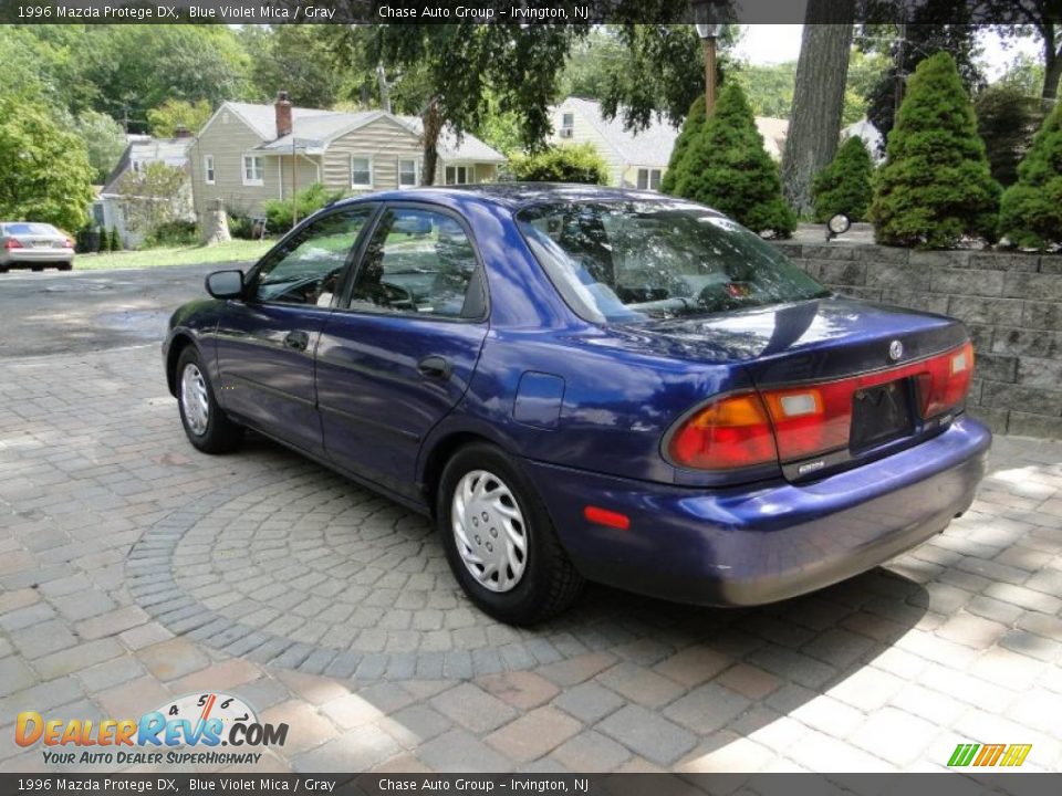 1996 Mazda Protege DX Blue Violet Mica / Gray Photo #6