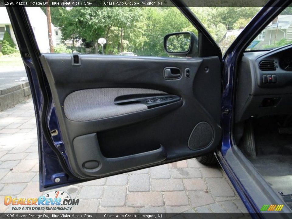 1996 Mazda Protege DX Blue Violet Mica / Gray Photo #7