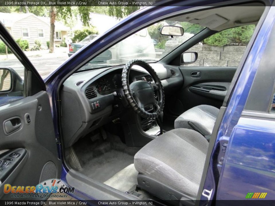 1996 Mazda Protege DX Blue Violet Mica / Gray Photo #8