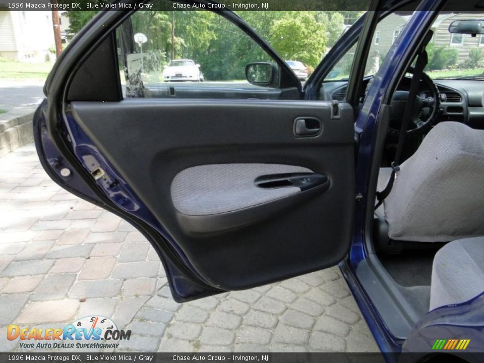 1996 Mazda Protege DX Blue Violet Mica / Gray Photo #9