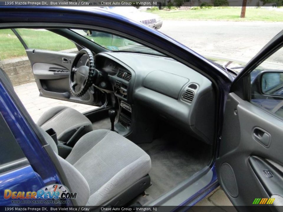 1996 Mazda Protege DX Blue Violet Mica / Gray Photo #12