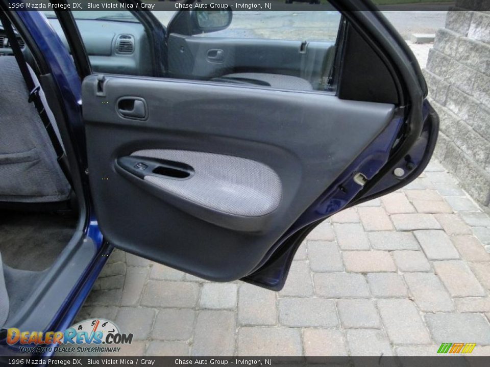 1996 Mazda Protege DX Blue Violet Mica / Gray Photo #13