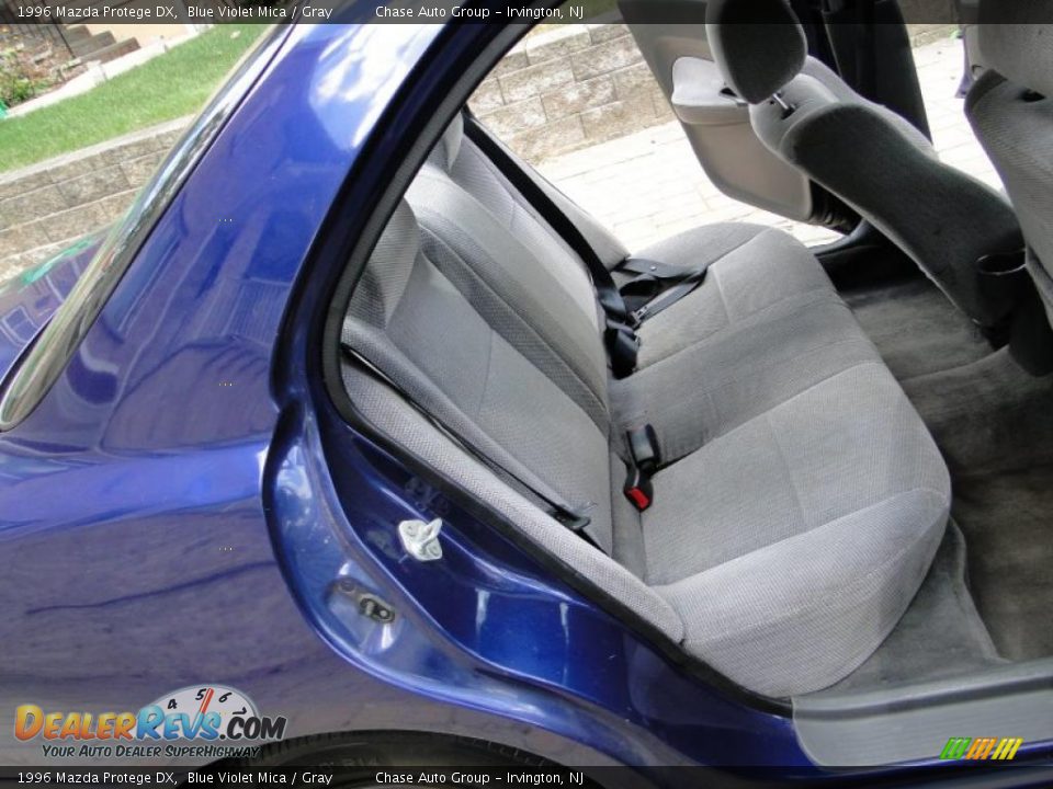 1996 Mazda Protege DX Blue Violet Mica / Gray Photo #14