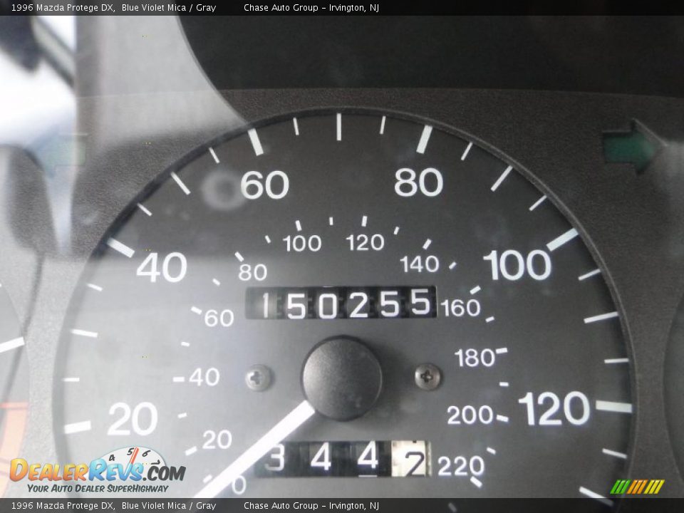 1996 Mazda Protege DX Blue Violet Mica / Gray Photo #16