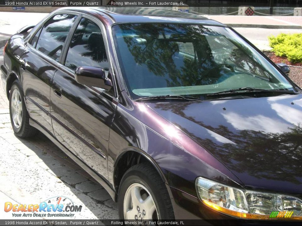 1998 Honda Accord EX V6 Sedan Purple / Quartz Photo #10