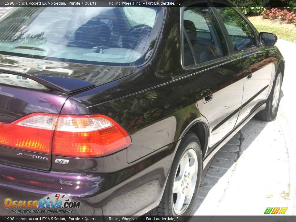 1998 Honda Accord EX V6 Sedan Purple / Quartz Photo #11