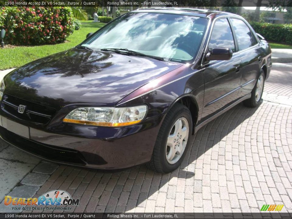 1998 Honda Accord EX V6 Sedan Purple / Quartz Photo #15