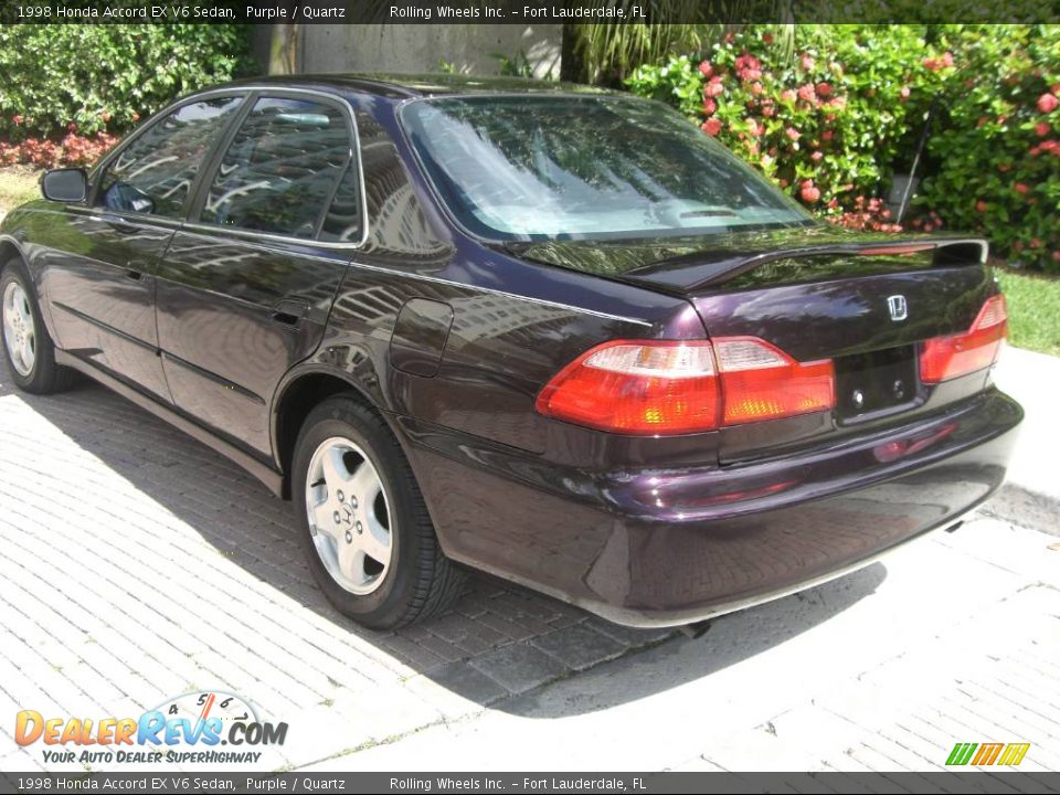 1998 Honda Accord EX V6 Sedan Purple / Quartz Photo #16