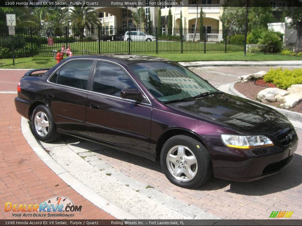 1998 Honda Accord EX V6 Sedan Purple / Quartz Photo #19