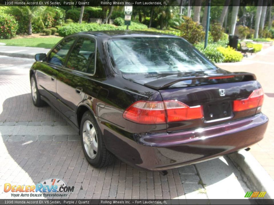 1998 Honda Accord EX V6 Sedan Purple / Quartz Photo #22