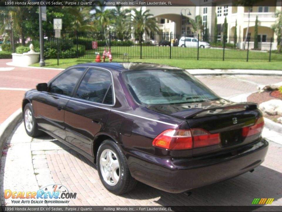 1998 Honda Accord EX V6 Sedan Purple / Quartz Photo #23