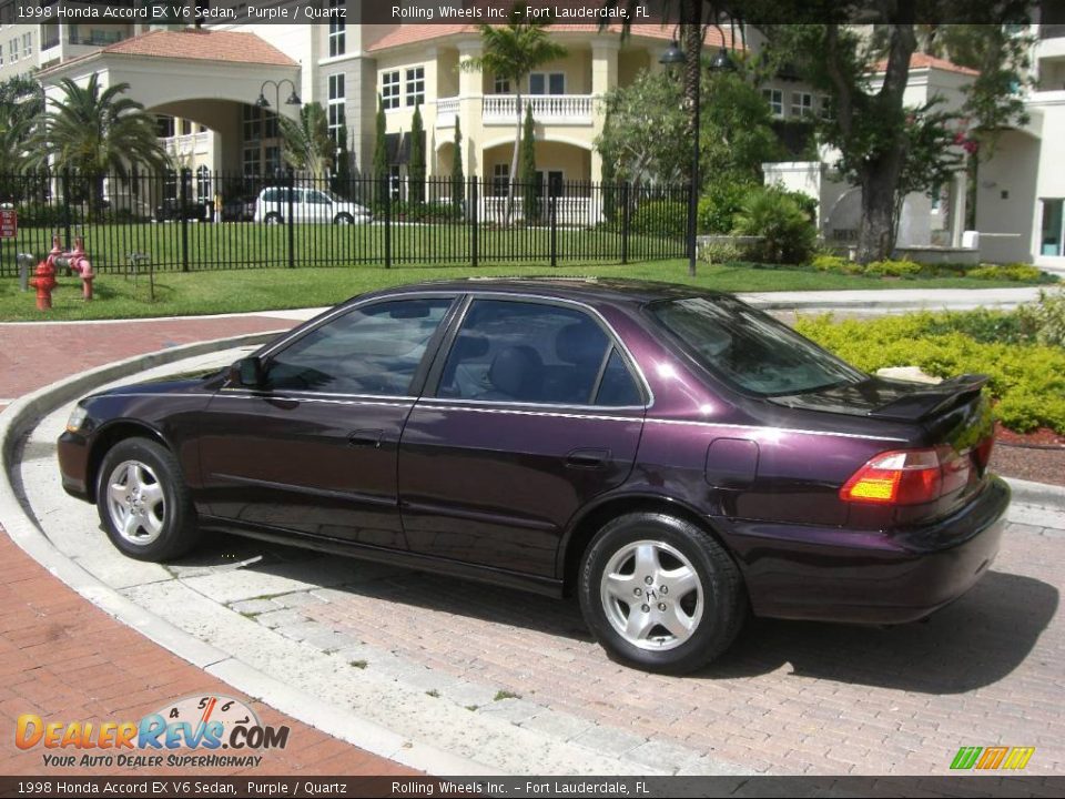 1998 Honda Accord EX V6 Sedan Purple / Quartz Photo #24