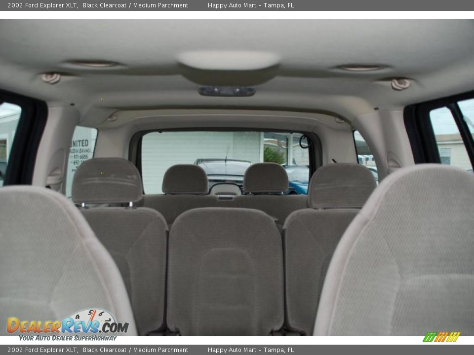 2002 Ford Explorer XLT Black Clearcoat / Medium Parchment Photo #26