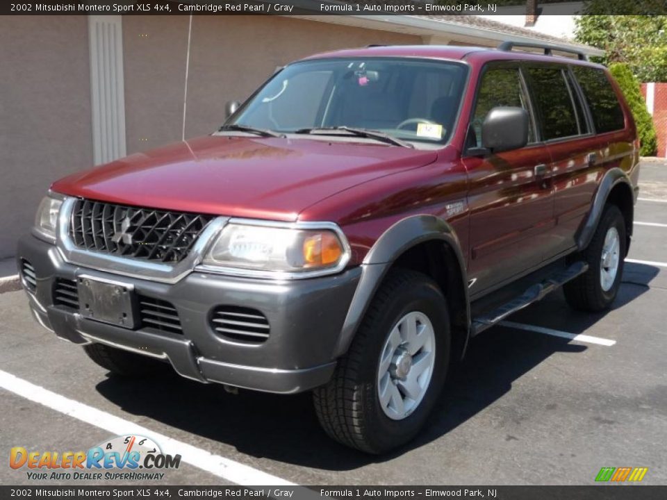 2002 Mitsubishi Montero Sport XLS 4x4 Cambridge Red Pearl / Gray Photo #1