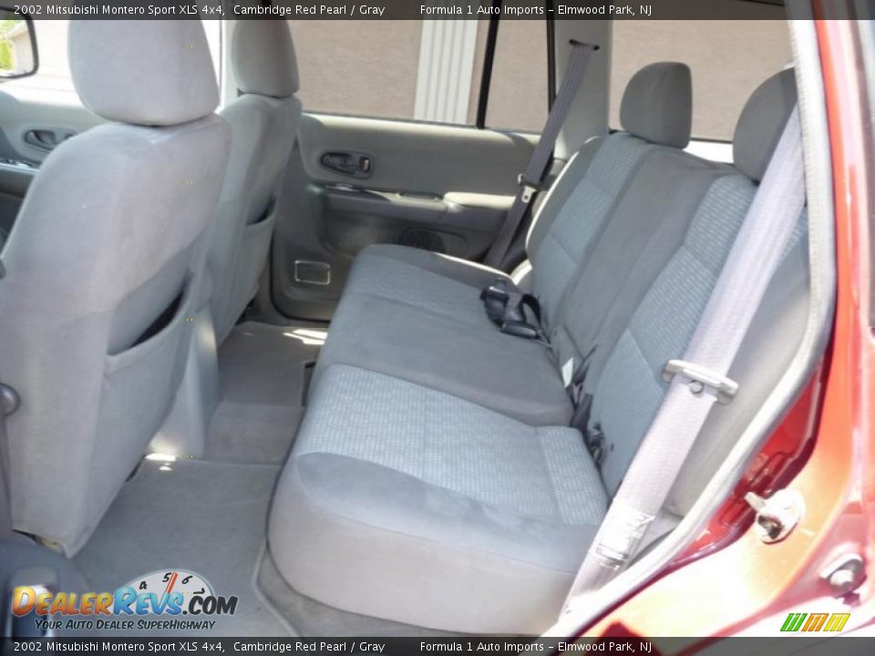 2002 Mitsubishi Montero Sport XLS 4x4 Cambridge Red Pearl / Gray Photo #5