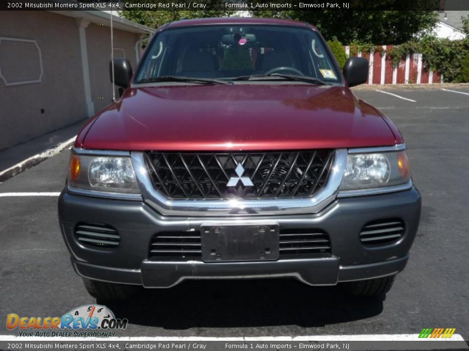 2002 Mitsubishi Montero Sport XLS 4x4 Cambridge Red Pearl / Gray Photo #6