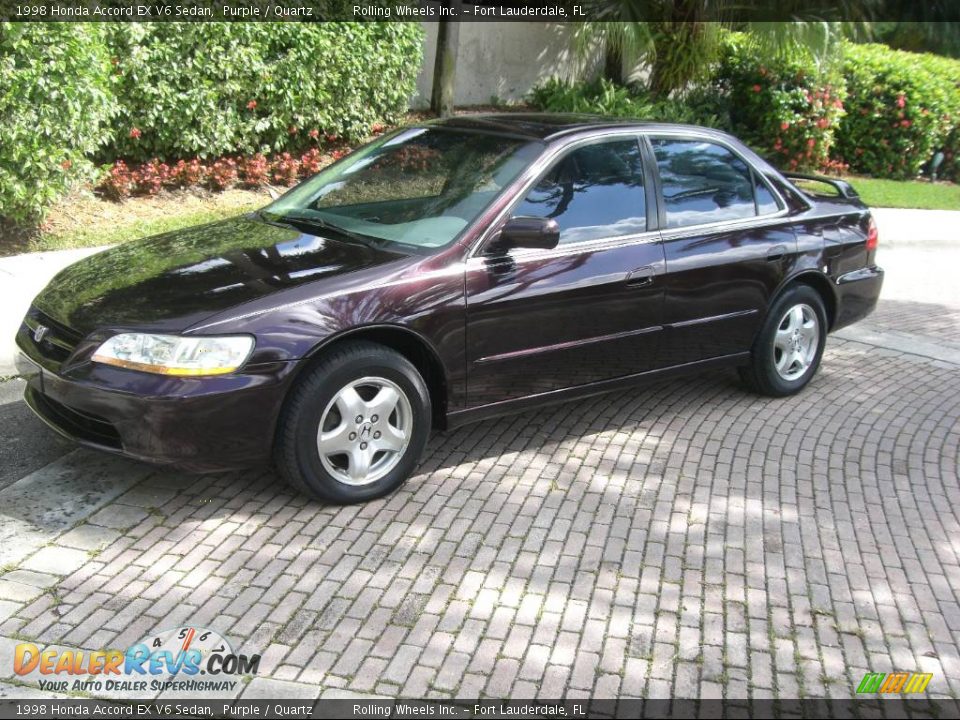 1998 Honda Accord EX V6 Sedan Purple / Quartz Photo #36