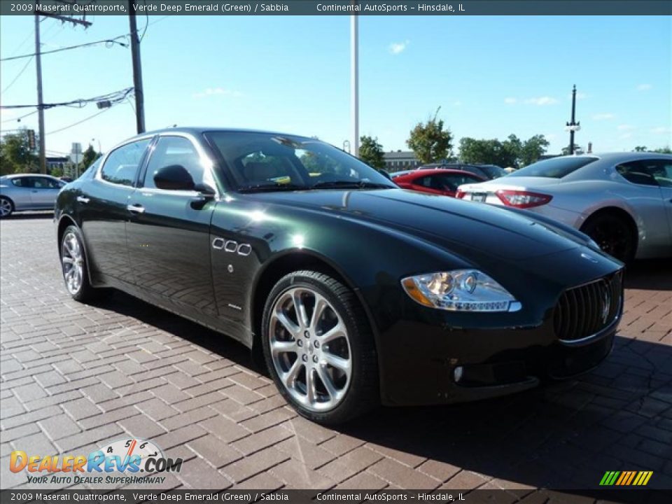 2009 Maserati Quattroporte Verde Deep Emerald (Green) / Sabbia Photo #4