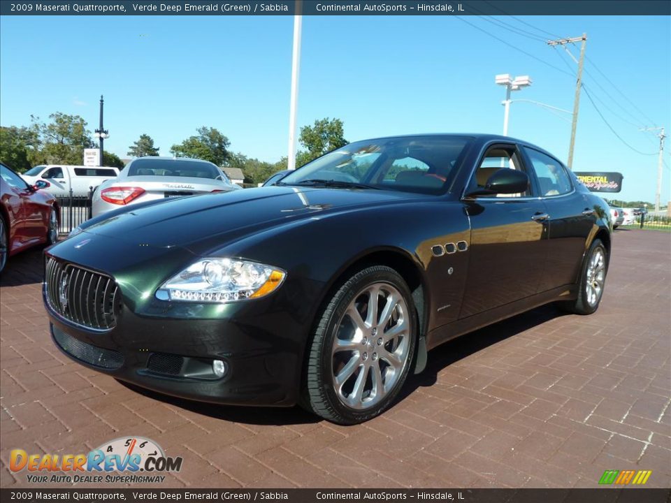 2009 Maserati Quattroporte Verde Deep Emerald (Green) / Sabbia Photo #5