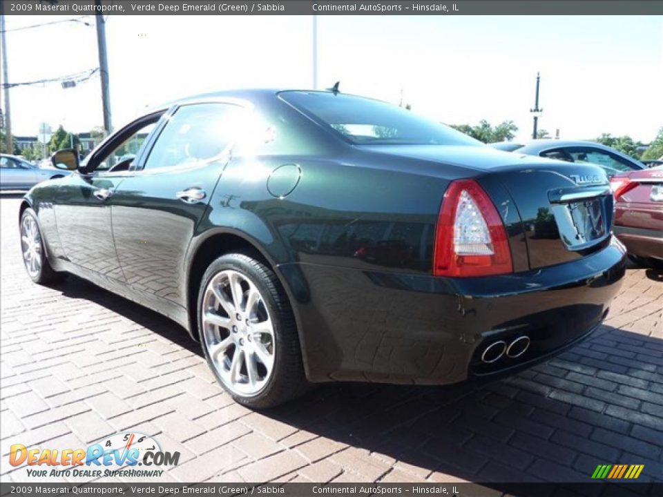 2009 Maserati Quattroporte Verde Deep Emerald (Green) / Sabbia Photo #6