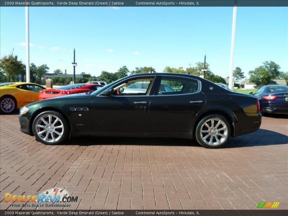 2009 Maserati Quattroporte Verde Deep Emerald (Green) / Sabbia Photo #7