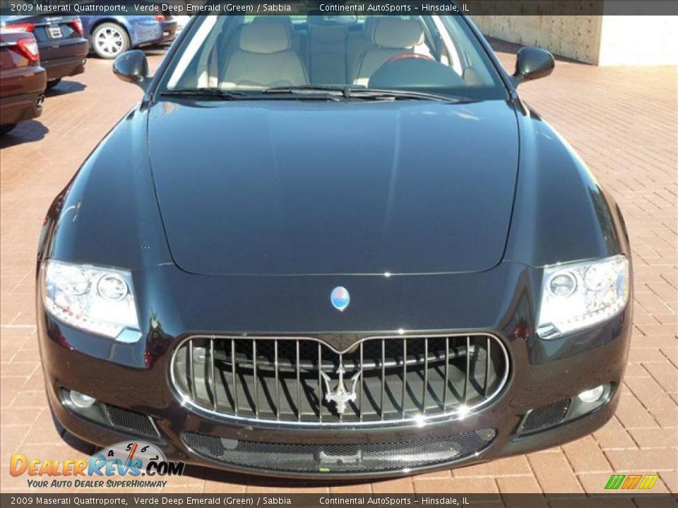 2009 Maserati Quattroporte Verde Deep Emerald (Green) / Sabbia Photo #9