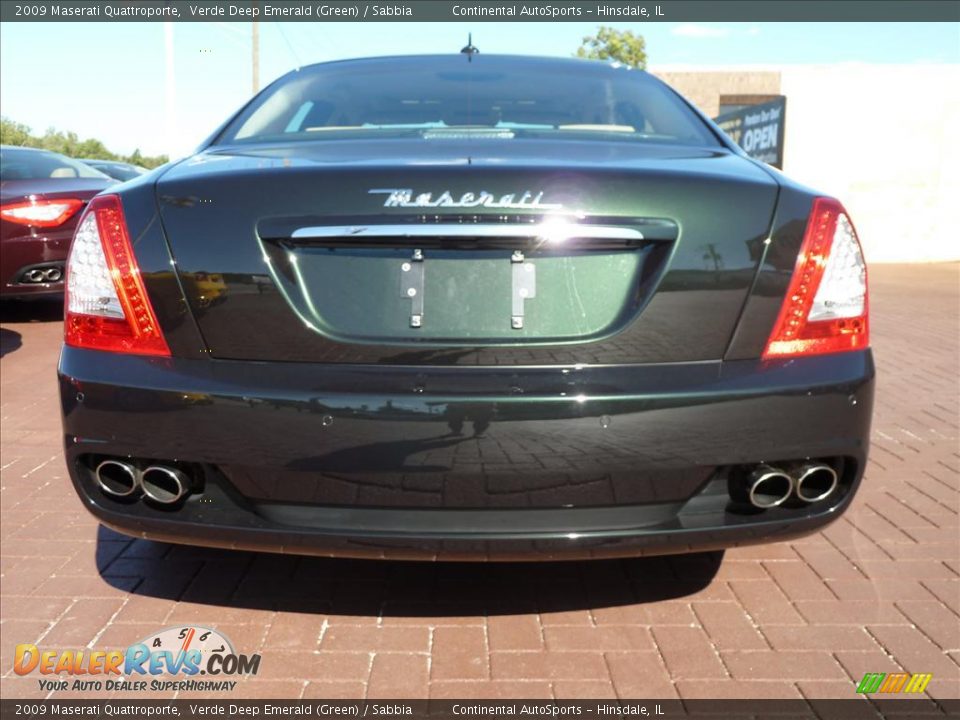 2009 Maserati Quattroporte Verde Deep Emerald (Green) / Sabbia Photo #12