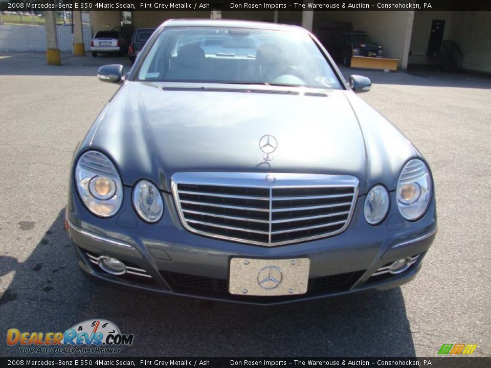 2008 Mercedes-Benz E 350 4Matic Sedan Flint Grey Metallic / Ash Photo #3