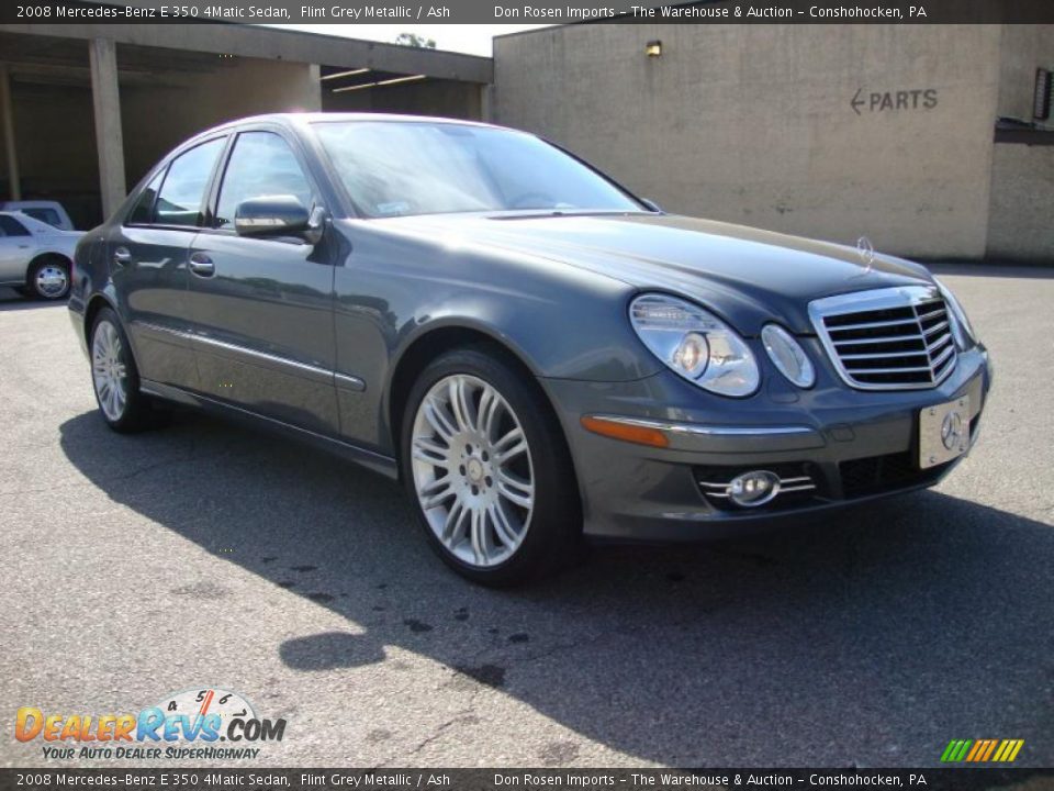 2008 Mercedes-Benz E 350 4Matic Sedan Flint Grey Metallic / Ash Photo #5