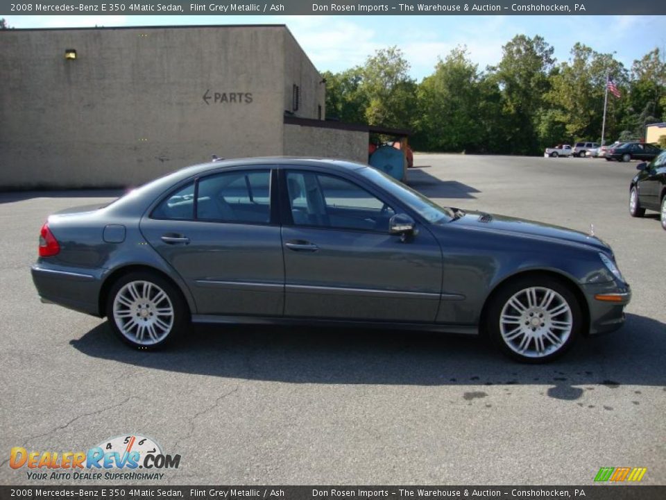 2008 Mercedes-Benz E 350 4Matic Sedan Flint Grey Metallic / Ash Photo #6