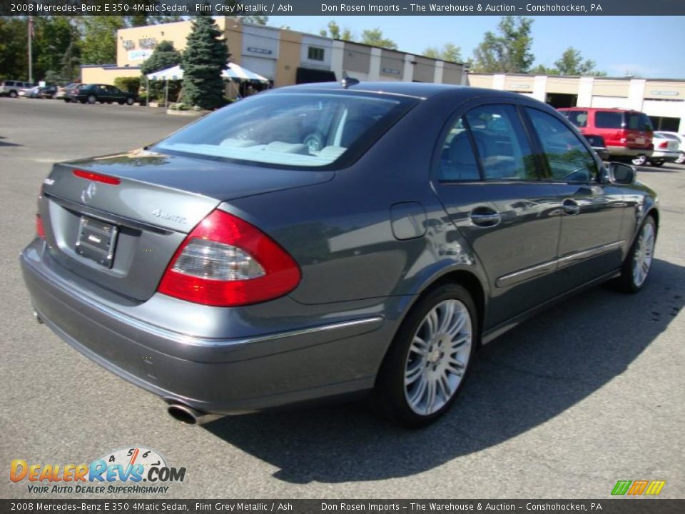 2008 Mercedes-Benz E 350 4Matic Sedan Flint Grey Metallic / Ash Photo #7