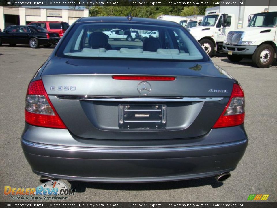 2008 Mercedes-Benz E 350 4Matic Sedan Flint Grey Metallic / Ash Photo #8