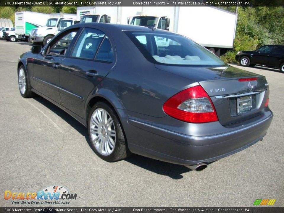 2008 Mercedes-Benz E 350 4Matic Sedan Flint Grey Metallic / Ash Photo #9