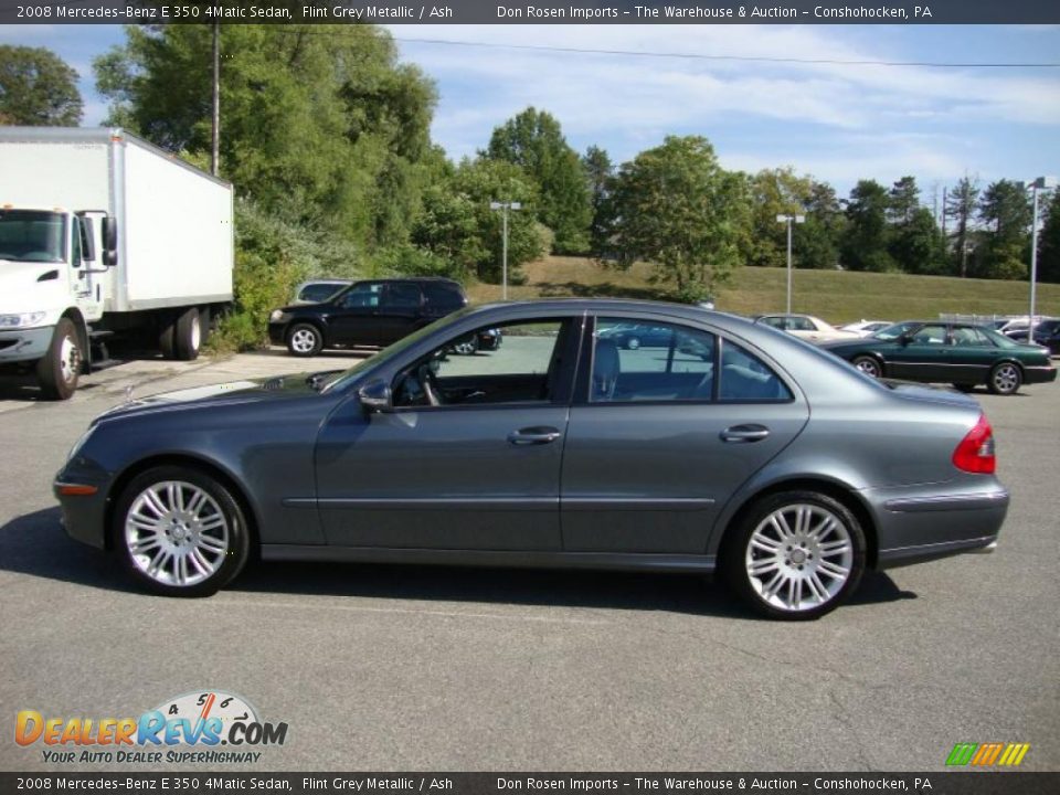 2008 Mercedes-Benz E 350 4Matic Sedan Flint Grey Metallic / Ash Photo #10