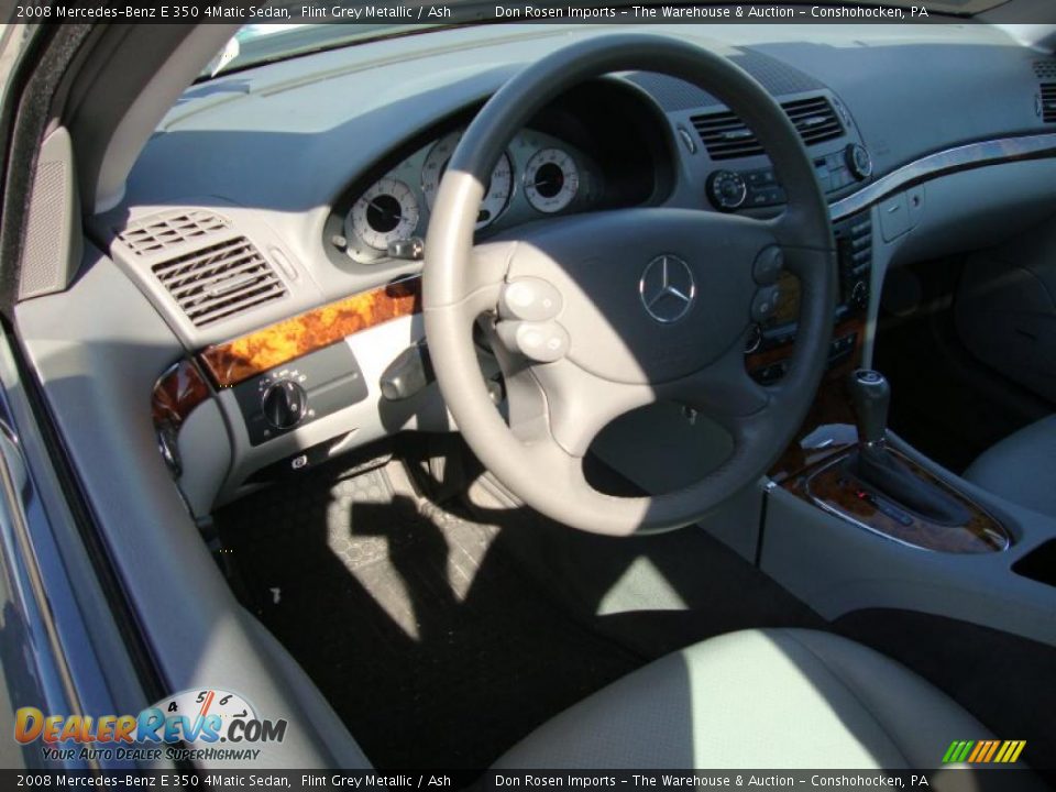 2008 Mercedes-Benz E 350 4Matic Sedan Flint Grey Metallic / Ash Photo #11