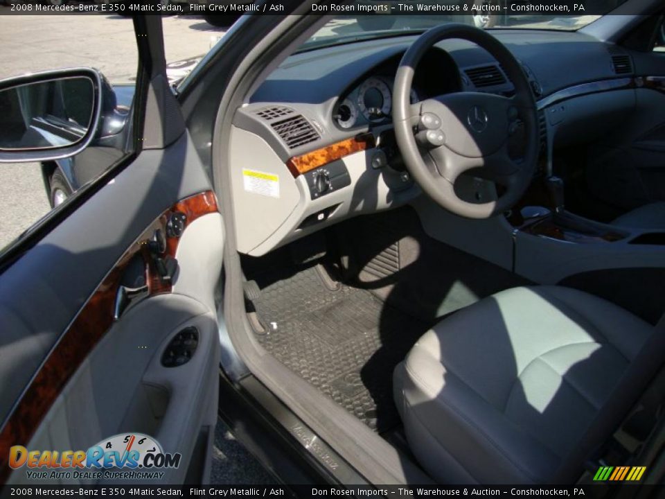 2008 Mercedes-Benz E 350 4Matic Sedan Flint Grey Metallic / Ash Photo #12