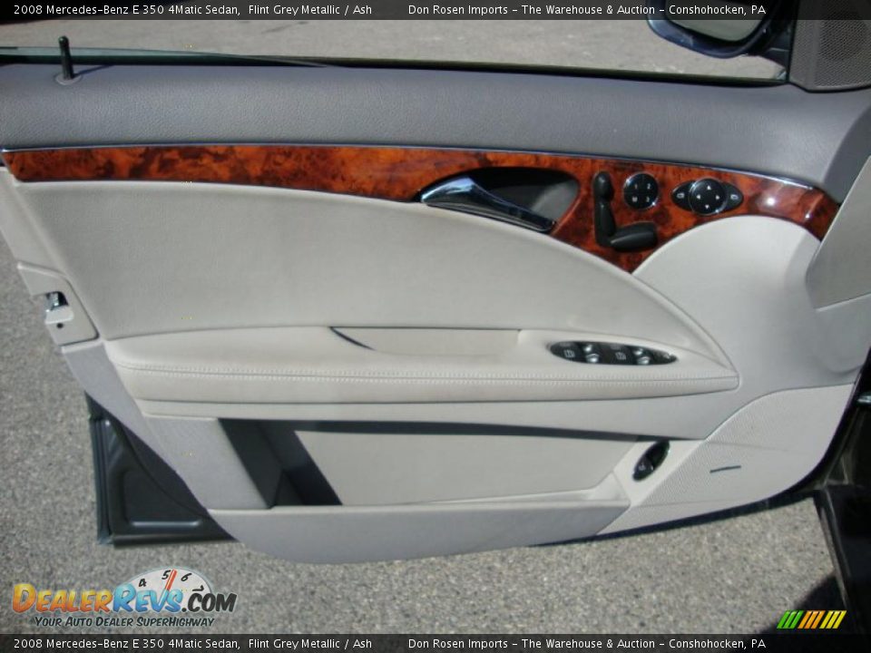2008 Mercedes-Benz E 350 4Matic Sedan Flint Grey Metallic / Ash Photo #13