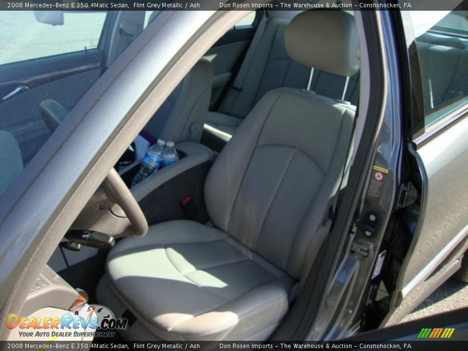 2008 Mercedes-Benz E 350 4Matic Sedan Flint Grey Metallic / Ash Photo #16