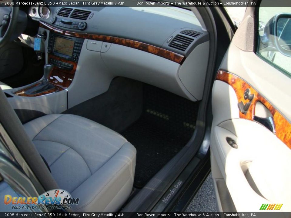 2008 Mercedes-Benz E 350 4Matic Sedan Flint Grey Metallic / Ash Photo #17