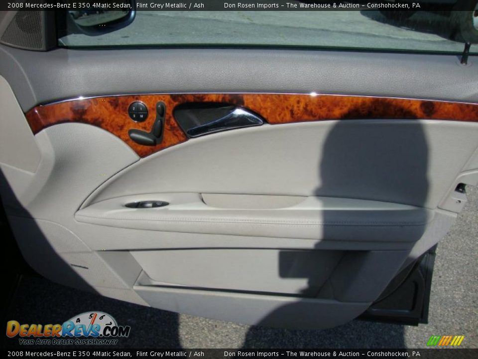 2008 Mercedes-Benz E 350 4Matic Sedan Flint Grey Metallic / Ash Photo #20