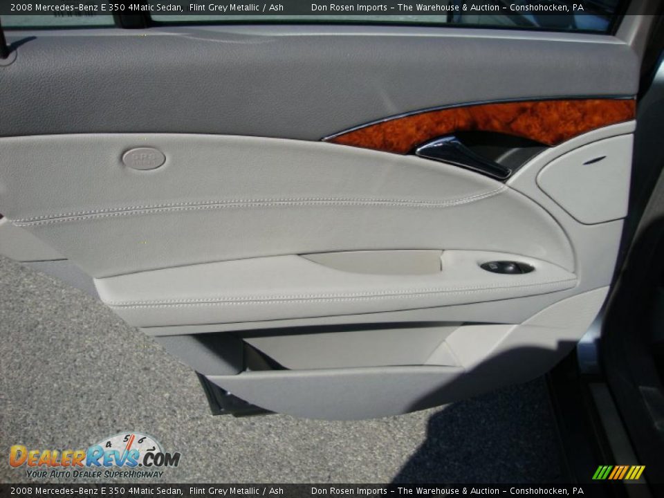 2008 Mercedes-Benz E 350 4Matic Sedan Flint Grey Metallic / Ash Photo #24