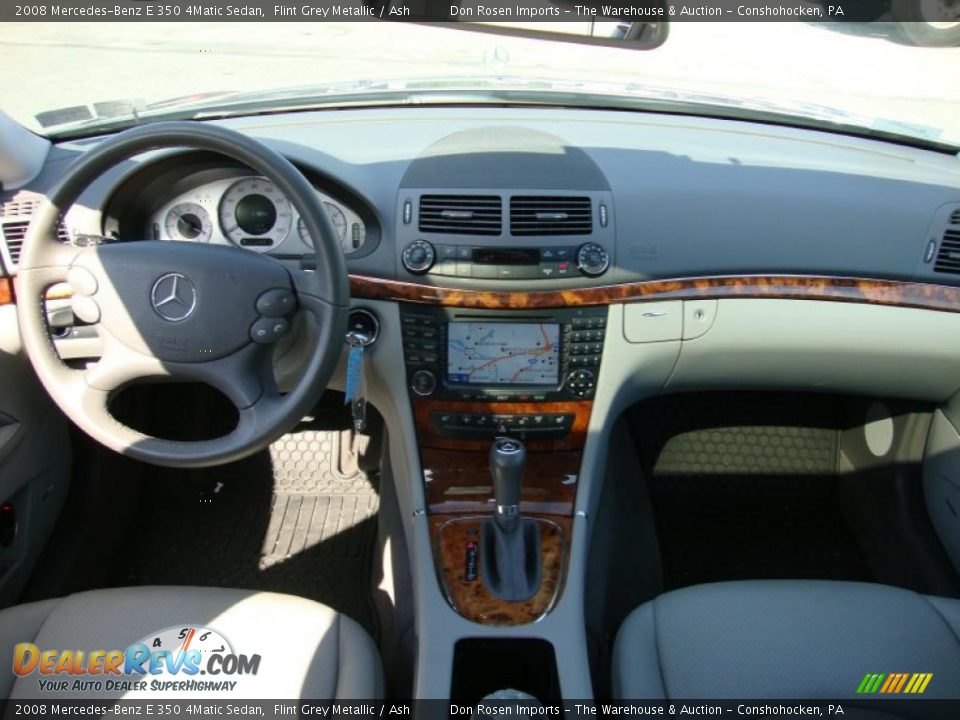 2008 Mercedes-Benz E 350 4Matic Sedan Flint Grey Metallic / Ash Photo #26