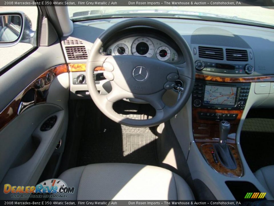 2008 Mercedes-Benz E 350 4Matic Sedan Flint Grey Metallic / Ash Photo #27