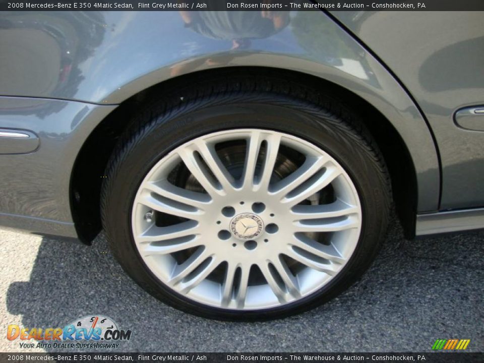 2008 Mercedes-Benz E 350 4Matic Sedan Flint Grey Metallic / Ash Photo #29