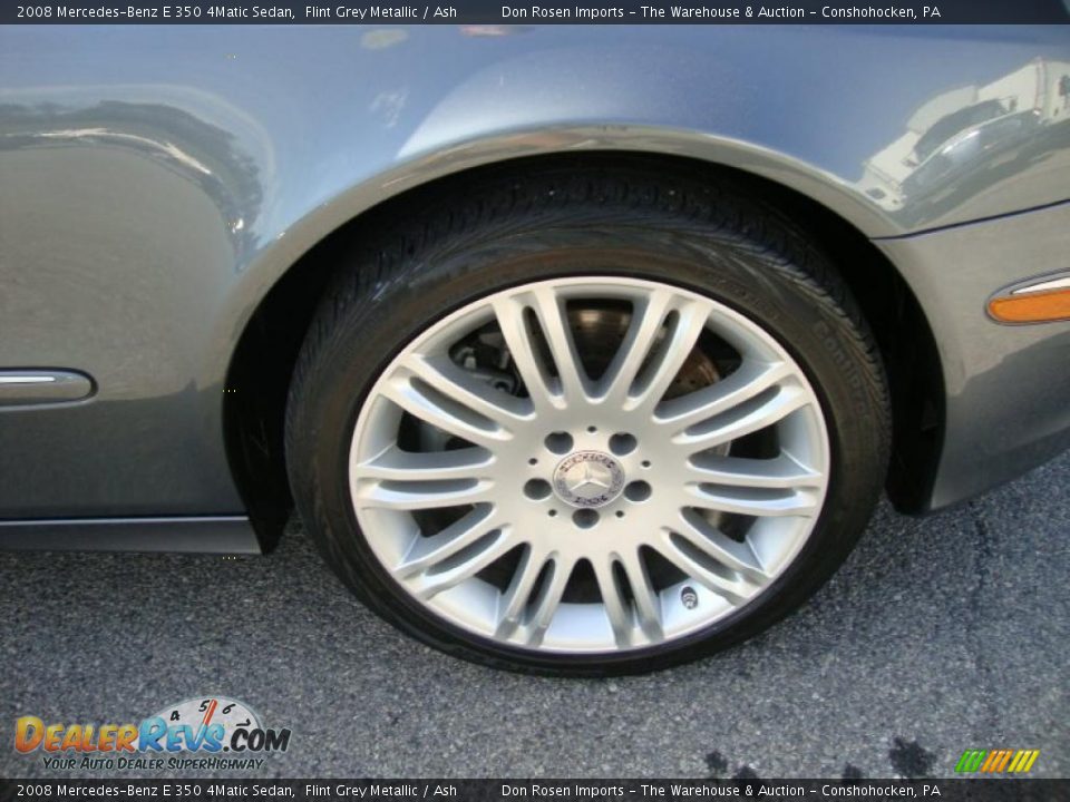 2008 Mercedes-Benz E 350 4Matic Sedan Flint Grey Metallic / Ash Photo #30
