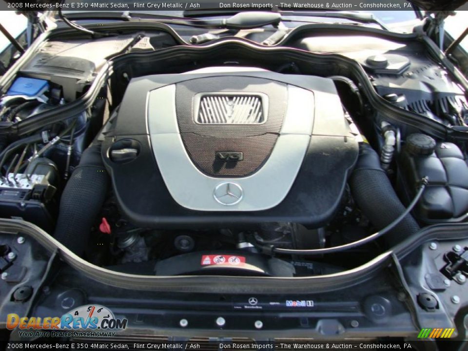 2008 Mercedes-Benz E 350 4Matic Sedan Flint Grey Metallic / Ash Photo #31