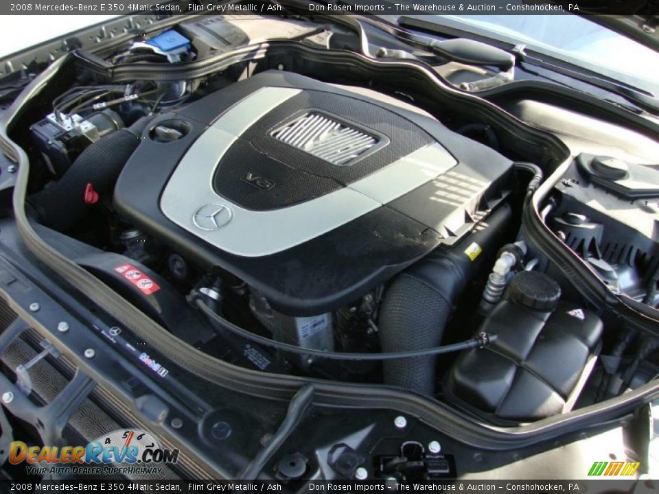 2008 Mercedes-Benz E 350 4Matic Sedan Flint Grey Metallic / Ash Photo #32